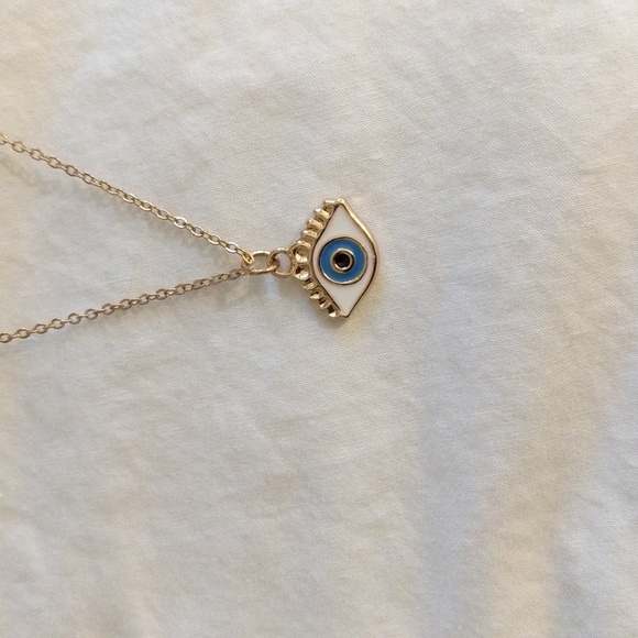 Evil eye necklace with pendant - Picture 3 of 6